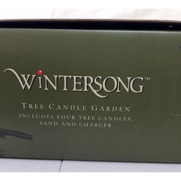 WINTERSONG Christmas evergreen tree Candles unused in Box Vintage Set of 5 - Picture 4 of 7